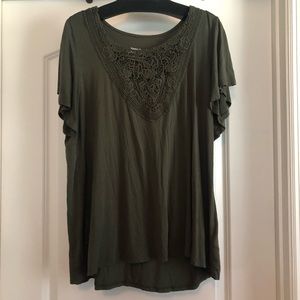 Olive super soft torrid t shirt